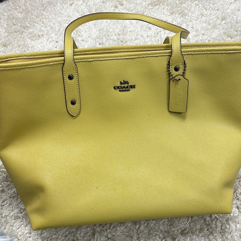 Coach Yellow Tote